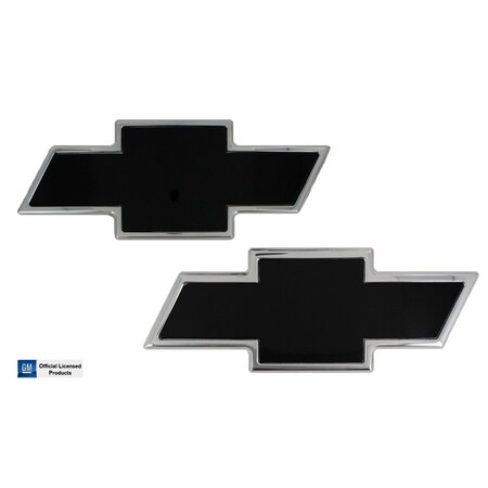 All Sales 07-13 SILVERADO COMBO FRONT/REAR CHEVY BOWTIE GRILLE EMBLEM - BLACK/PO 96100KP